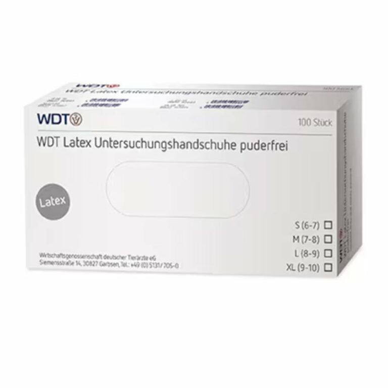 WDT Latex Untersuchungshandschuhe puderfrei